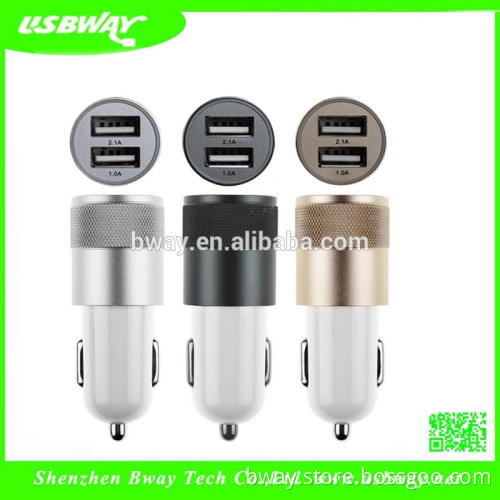 Quick Charge 2.0 Car Charger, Dual Output USB -Smart 5V/3.1A